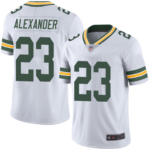 Green Bay Packers Limited White Men #23 Alexander Jaire Road Jersey Nike NFL Vapor Untouchable